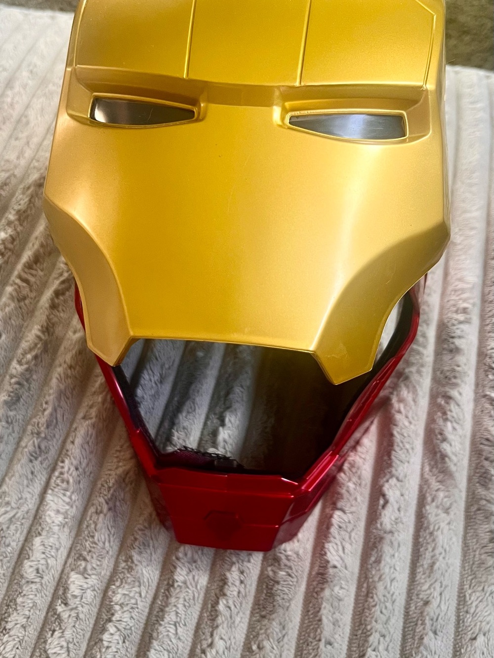 Gold and Red Iron Man Style Helmet Face Mask